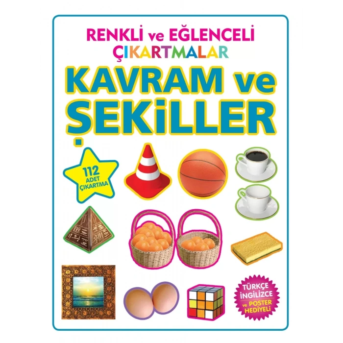 Renkli ve Eğlenceli Çıkartmalar Kram ve Şekiller