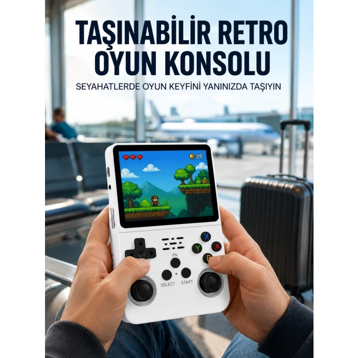 Retro Oyun Cihazı – Çift MicroSD Desteği Çoklu Platform Uyumu 3200 mAh Batarya Yeni Nesil
