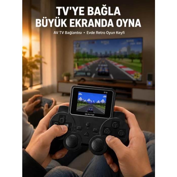 Retro Oyun Konsolu 520 Klasik Oyunlu Şarj Edilebilir El Konsolu