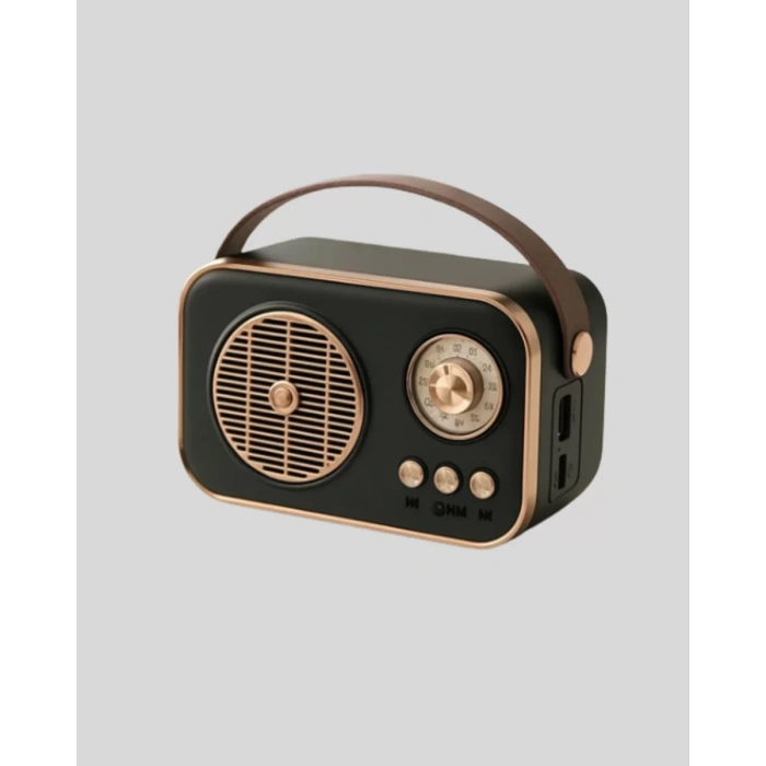 Retro Tarz Kablosuz Radyo – Bluetooth USB ve TF Kart Girişli