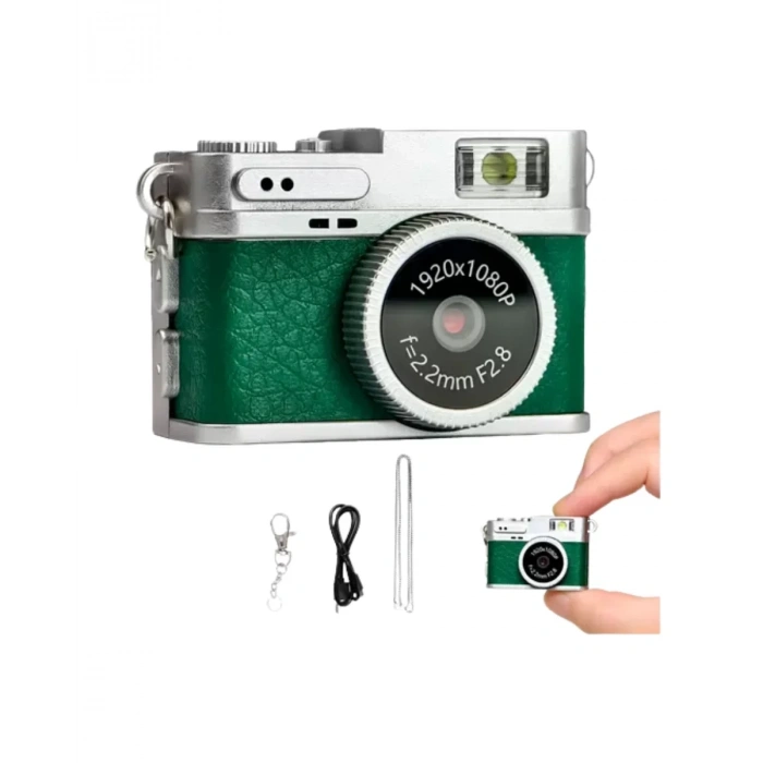 Retro Tasarımlı 1080P HD Mini Dijital Kamera IPS Ekranlı Taşınabilir Kamera