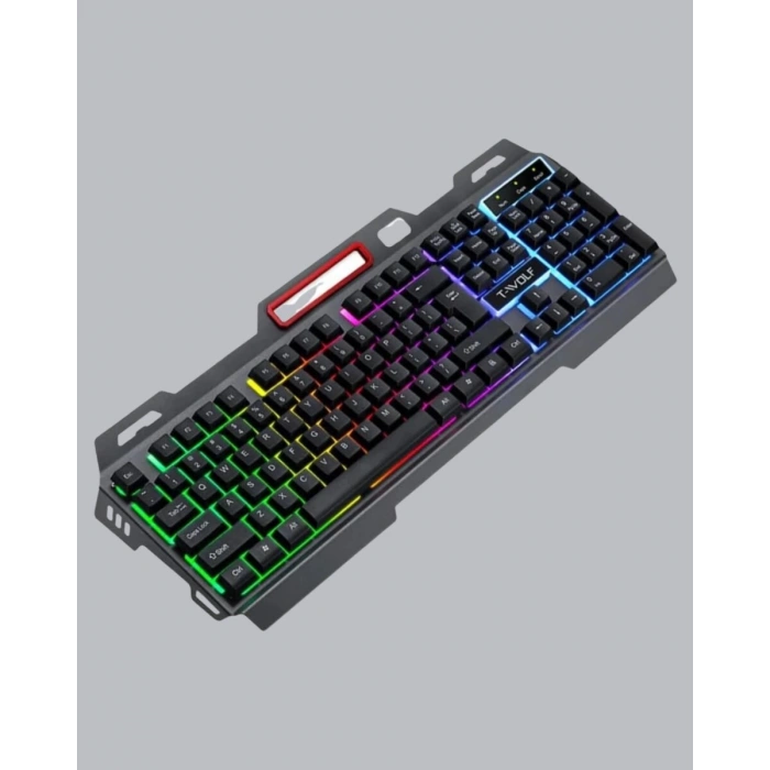 RGB Aydınlatmalı Klavye Mouse Seti – USB Bağlantılı Türkçe Q Ayarlanabilir DPI Ergonomik Yapı