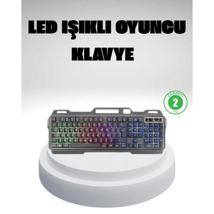 RGB Işıklı Oyuncu Klavye Mouse Seti – Türkçe Q Ayarlanabilir DPI Ergonomik ve Dayanıklı Tasarım