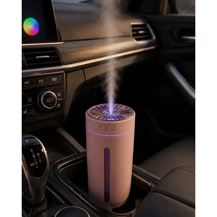RGB Led Buhar Makinesi Aroma Yağı Uyumlu Mini Nemlendirici