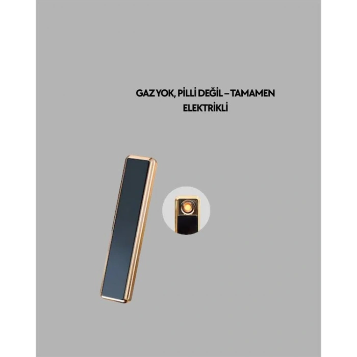 Rüzgar Geçirmez Elektronik Çakmak – Modern Tasarım Metal Gövde