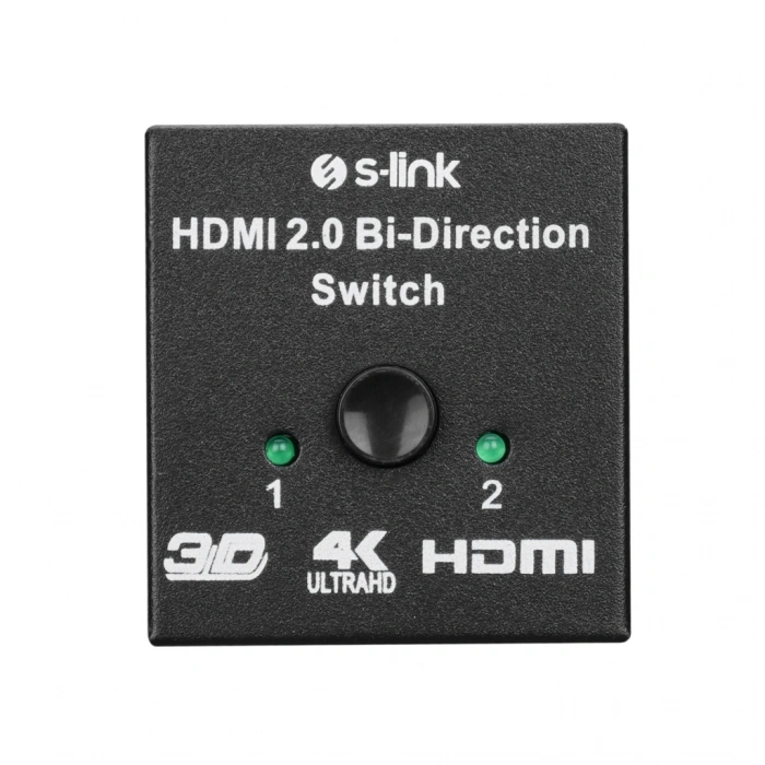 S-link SL-LU613 2 Port HDMI Çift Yönlü Switch ve Splitter(1923)