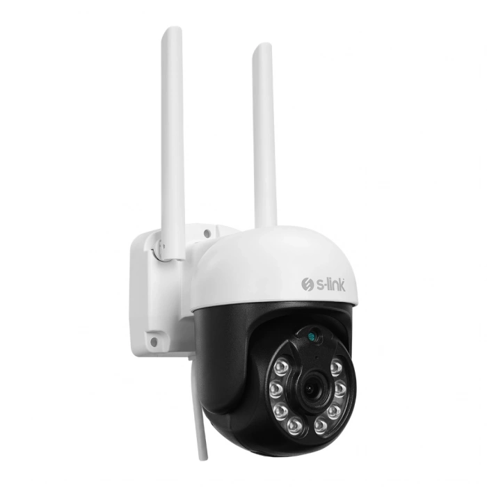 S-LINK SL-PTZ01 Akıllı Güvenlik Kamerası WiFi 3Mpix 28mm Lens 25m. Gece Görüşü Hareket algılama İki Yönlü Ses Micro SD Kartlı TUYA Yazılım(1923)