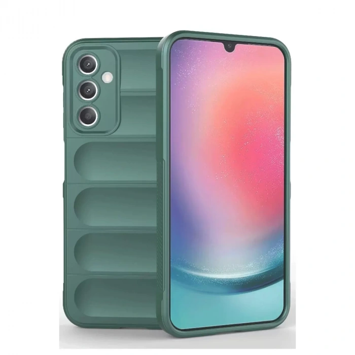 Samsung A36 Kılıf Optimum Silikon - Koyu Yeşil