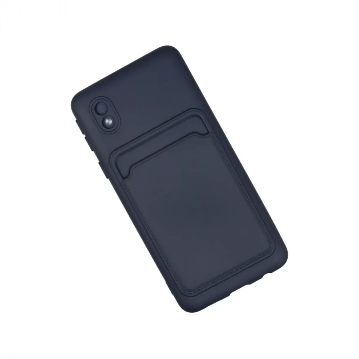 Samsung Galaxy A01 Core Kılıf Kelvin Kartvizitli Silikon - Lacivert