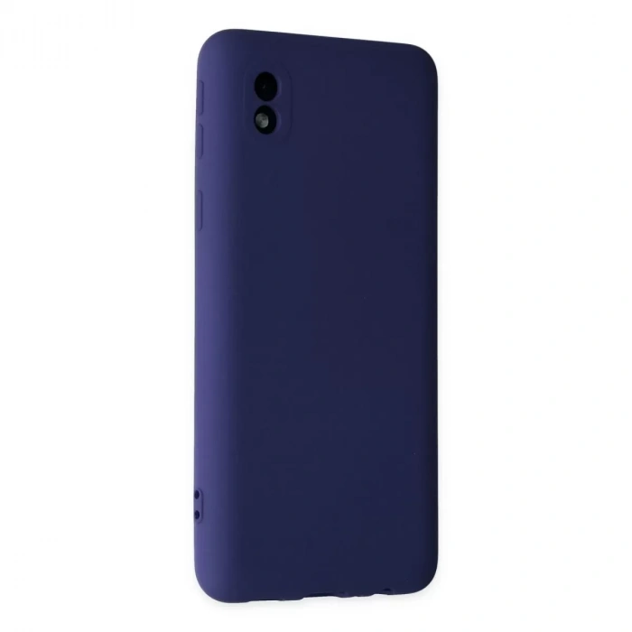 Samsung Galaxy A01 Core Kılıf Nano İçi Kadife Silikon - Lacivert