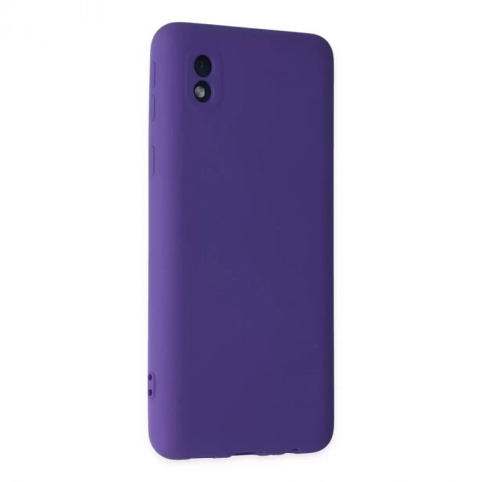 Samsung Galaxy A01 Core Kılıf Nano İçi Kadife Silikon - Mor