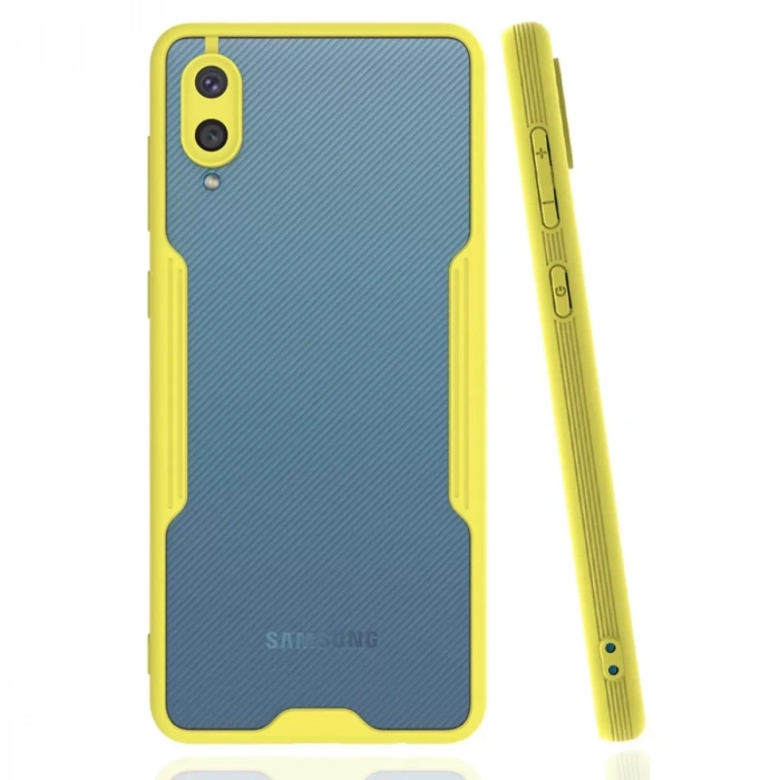 Samsung Galaxy A02 Kılıf Platin Silikon - Sarı