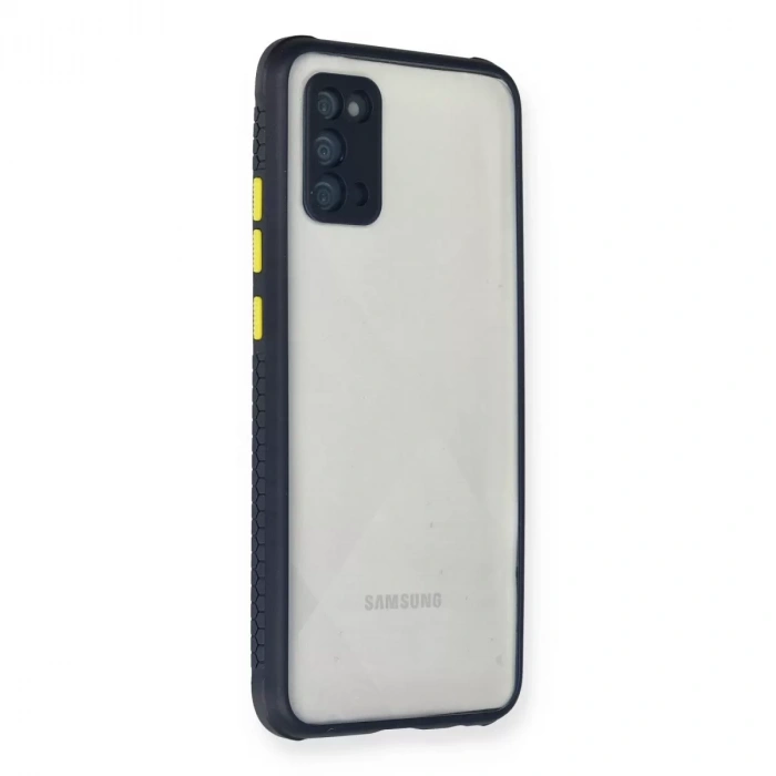 Samsung Galaxy A02s Kılıf Miami Şeffaf Silikon - Lacivert