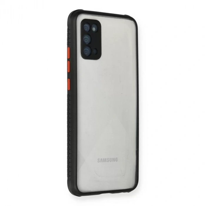 Samsung Galaxy A02s Kılıf Miami Şeffaf Silikon - Siyah