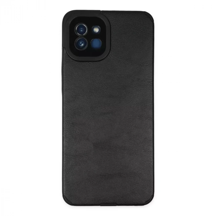 Samsung Galaxy A03 Kılıf Loop Deri Silikon - Siyah