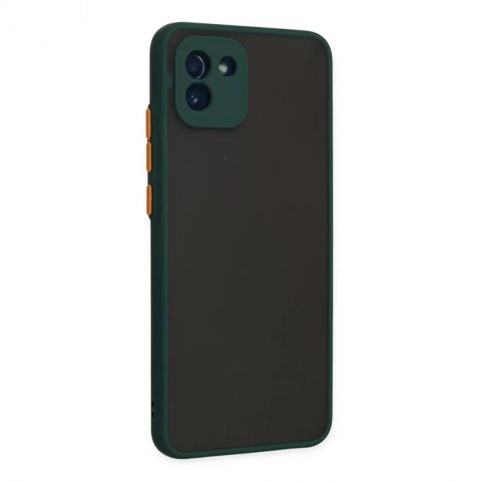 Samsung Galaxy A03 Kılıf Montreal Silikon Kapak - Yeşil