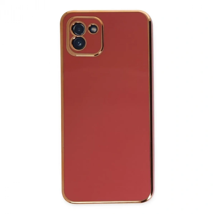 Samsung Galaxy A03 Kılıf Volet Silikon - Kırmızı