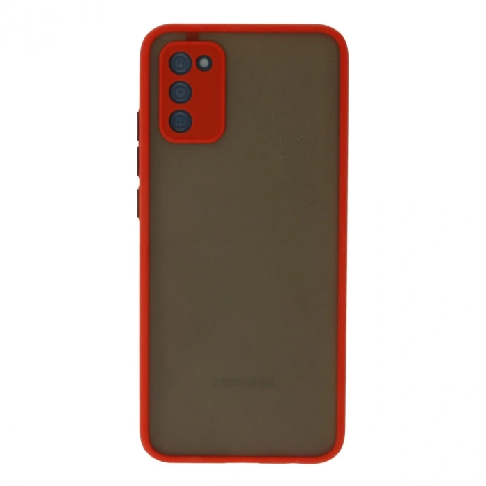 Samsung Galaxy A03s Kılıf Montreal Silikon Kapak - Kırmızı