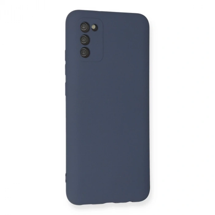 Samsung Galaxy A03s Kılıf Nano İçi Kadife Silikon - Gri