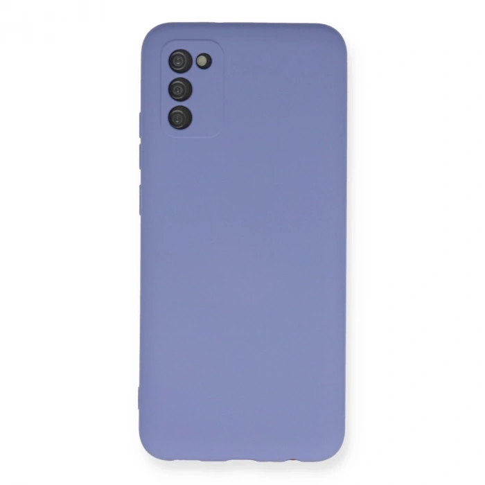 Samsung Galaxy A03s Kılıf Nano İçi Kadife Silikon - Lila