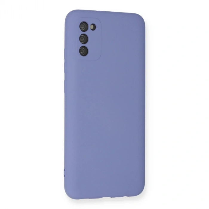 Samsung Galaxy A03s Kılıf Nano İçi Kadife Silikon - Lila