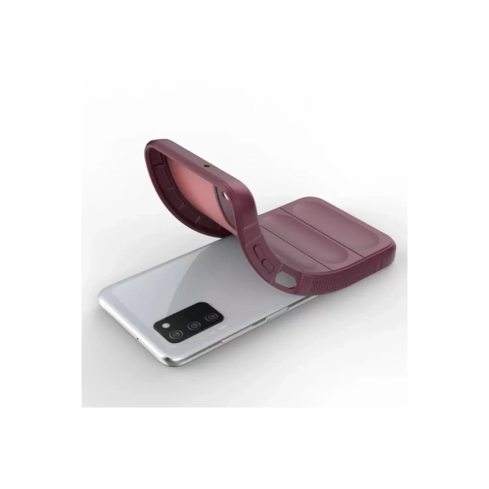 Samsung Galaxy A03s Kılıf Optimum Silikon - Bordo