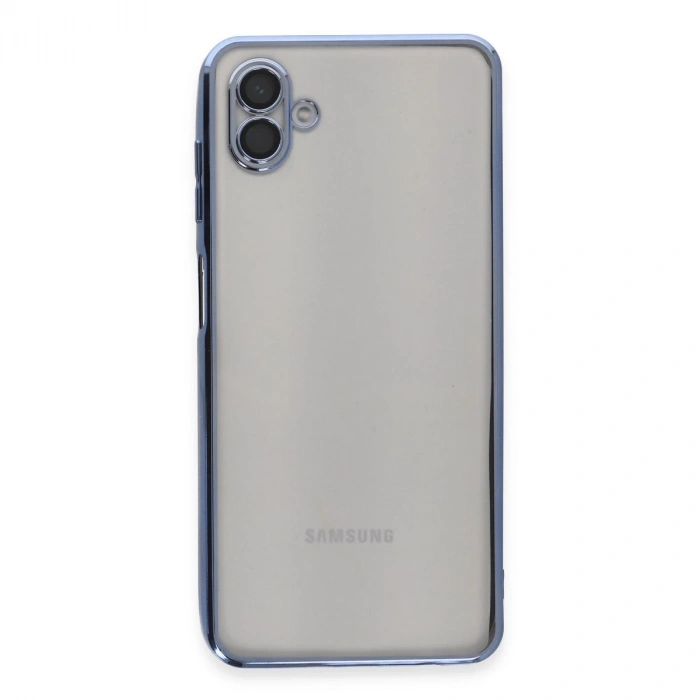 Samsung Galaxy A04 Kılıf Razer Lensli Silikon - Açık Mavi