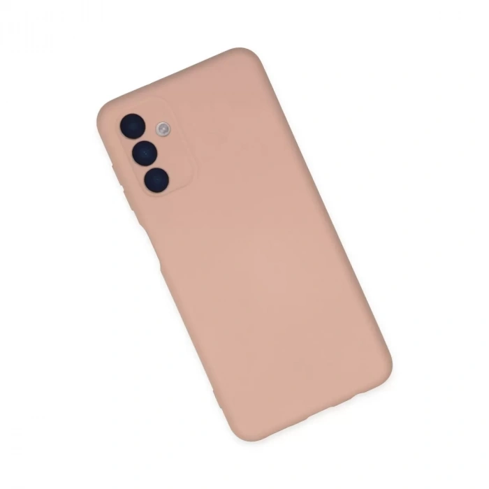 Samsung Galaxy A04s Kılıf Nano İçi Kadife Silikon - Pudra