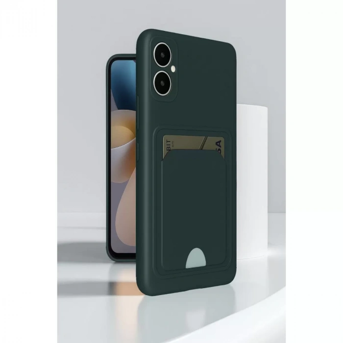 Samsung Galaxy A05 Kelvin Kartvizitli Silikon - Siyah