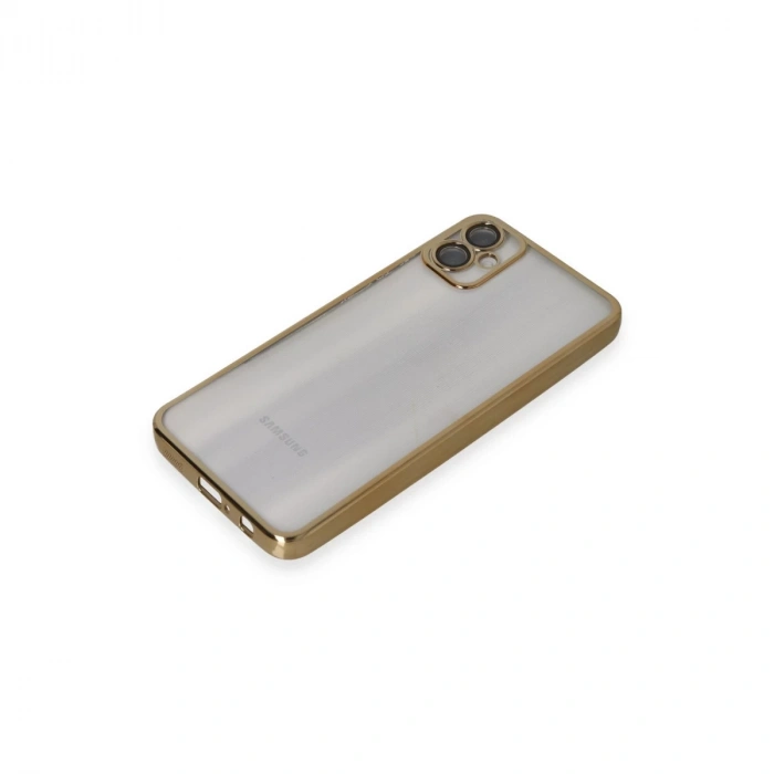 Samsung Galaxy A05 Kılıf Razer Lensli Silikon - Gold