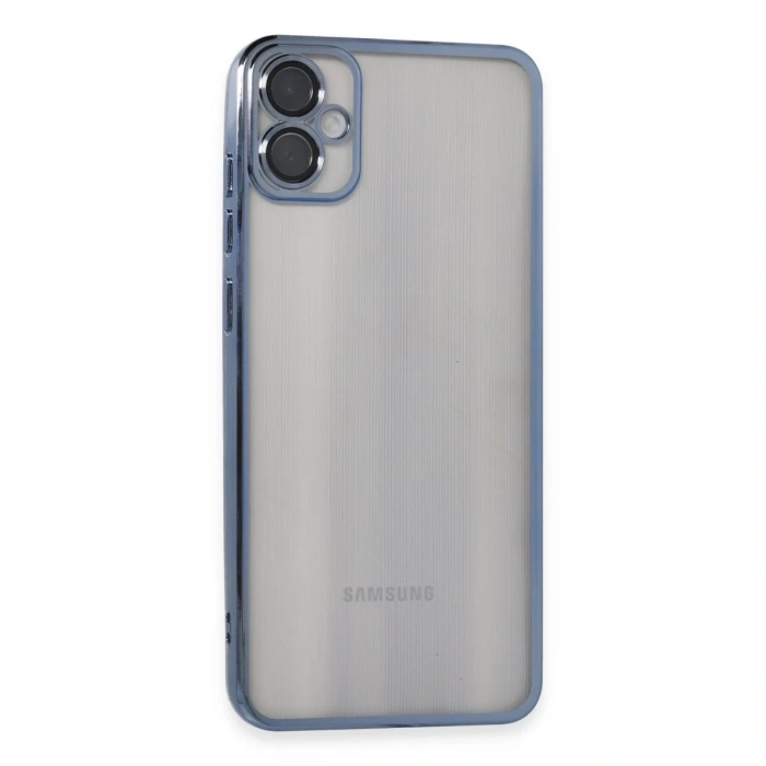 Samsung Galaxy A05 Kılıf Razer Lensli Silikon - Lacivert