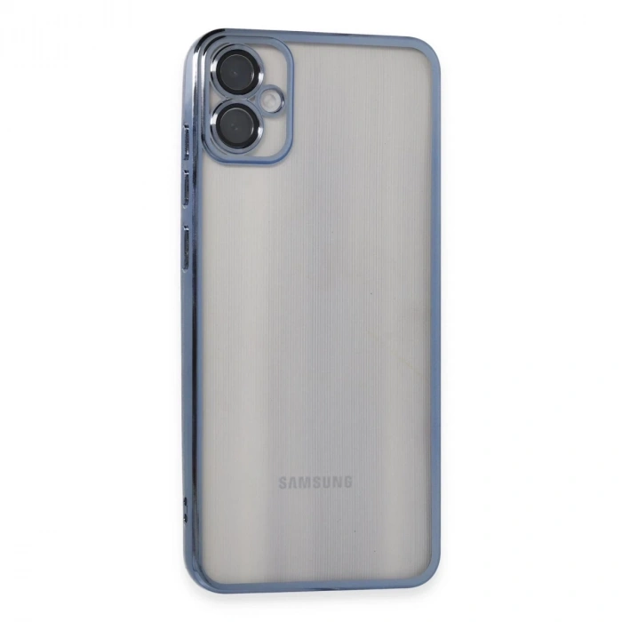 Samsung Galaxy A05 Kılıf Razer Lensli Silikon - Lacivert