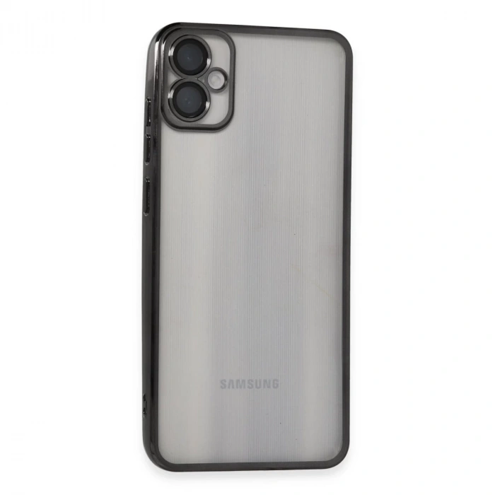 Samsung Galaxy A05 Kılıf Razer Lensli Silikon - Siyah