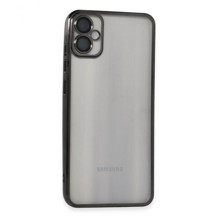 Samsung Galaxy A05 Kılıf Razer Lensli Silikon - Siyah