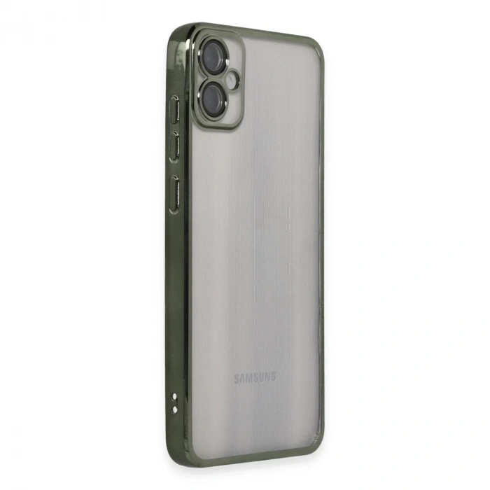 Samsung Galaxy A05 Kılıf Razer Lensli Silikon - Yeşil