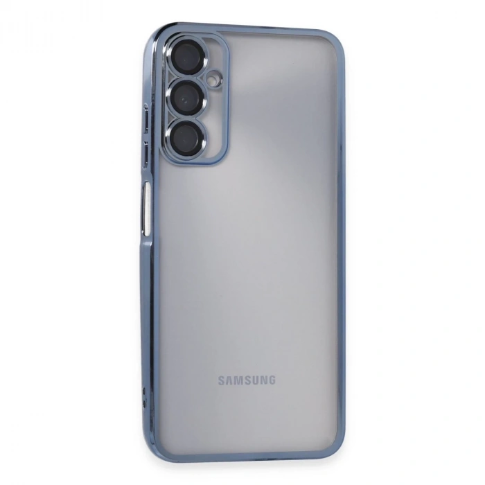 Samsung Galaxy A05s Kılıf Razer Lensli Silikon - Açık Mavi