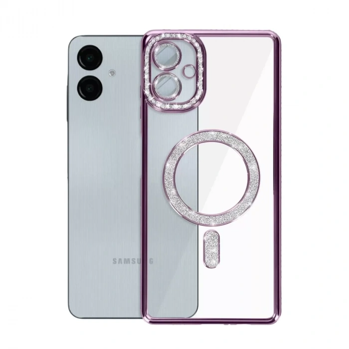 Samsung Galaxy A06 Joke Simli Magneticsafe Kılıf - Derin Mor