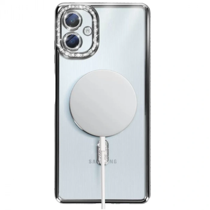 Samsung Galaxy A06 Joke Simli Magneticsafe Kılıf - Siyah
