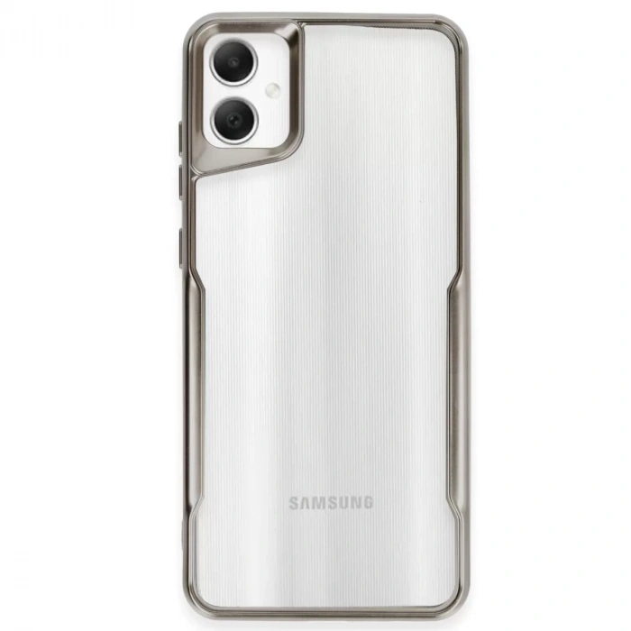 Samsung Galaxy A06 Kılıf Boyi Silikon Kapak - Titan Gri