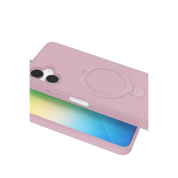 Samsung Galaxy A06 Regal Magsafe Standlı Kapak - Açık Pembe