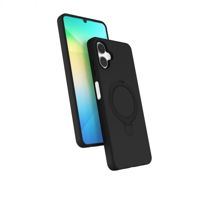 Samsung Galaxy A06 Regal Magsafe Standlı Kapak - Siyah