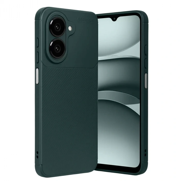 Samsung Galaxy A07 4g Auto Focus Karbon Kapak - Koyu Yeşil