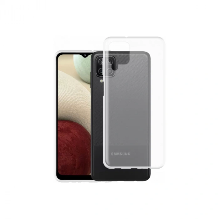 Samsung Galaxy A12 Kılıf Lüx Şeffaf Silikon