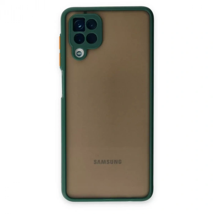 Samsung Galaxy A12 Kılıf Montreal Silikon Kapak - Yeşil