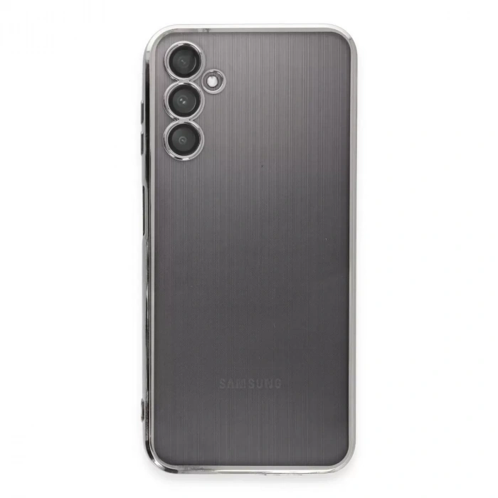 Samsung Galaxy A14 4g Kılıf Razer Lensli Silikon - Gümüş
