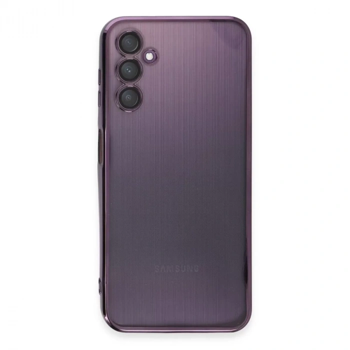 Samsung Galaxy A14 4g Kılıf Razer Lensli Silikon - Mor