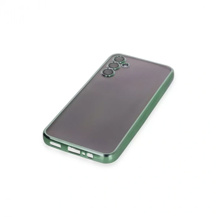 Samsung Galaxy A14 4g Kılıf Razer Lensli Silikon - Yeşil