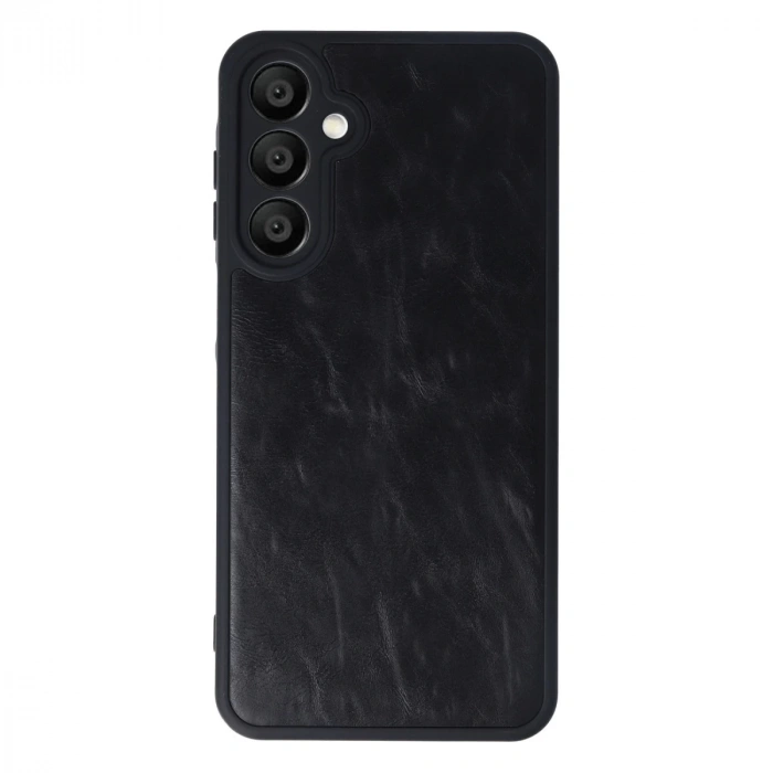 Samsung Galaxy A16 5g Kılıf Aras Deri Kapak - Siyah