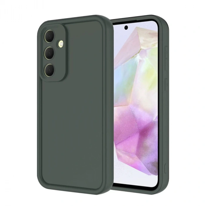 Samsung Galaxy A16 5g Kılıf Viera Silikon - Koyu Yeşil