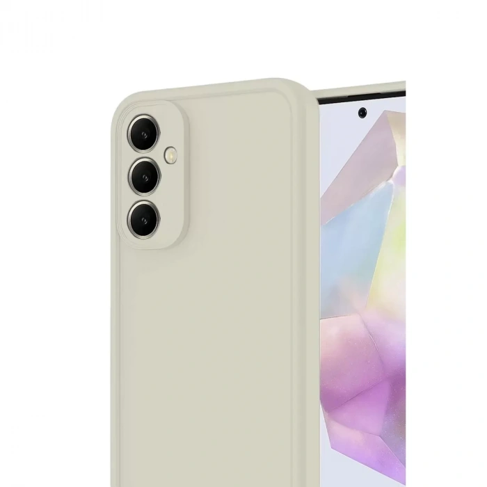 Samsung Galaxy A16 5g Kılıf Viera Silikon - Krem